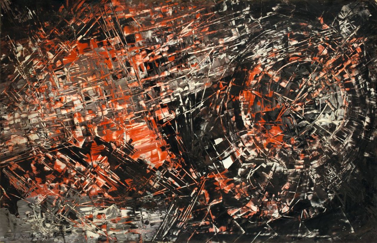 This picture shows the following artwork: Fred Thieler. „I.M. 5/57“. 1957.