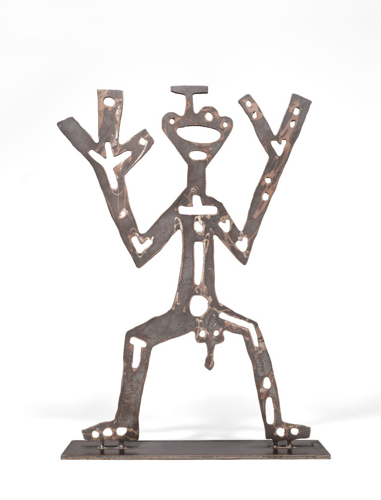 Auf diesem Bild ist das folgende Kunstwerk zu sehen: A.R. Penck. „T“. 1991.