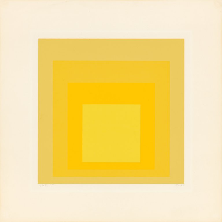 Auf diesem Bild ist das folgende Kunstwerk zu sehen: Josef Albers. „KG“. 1966.