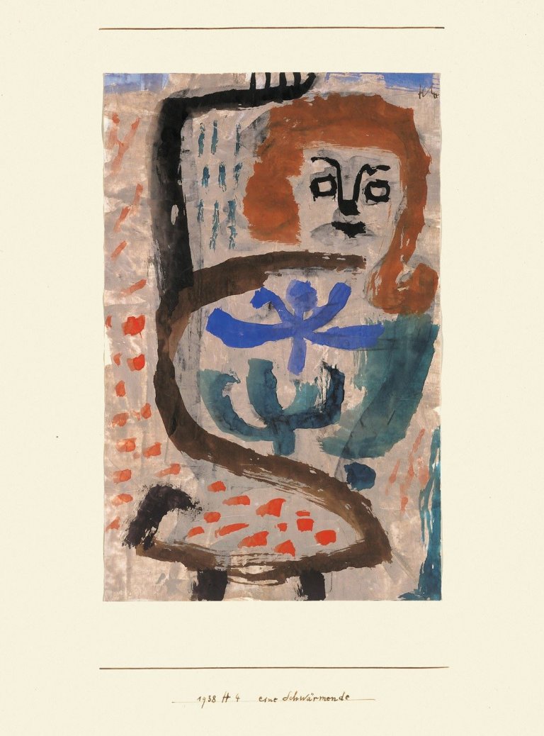 This picture shows the following artwork: Paul Klee. „Eine Schwärmende“. 1938.