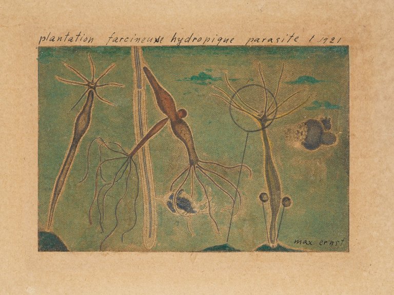 Auf diesem Bild ist das folgende Kunstwerk zu sehen: Max Ernst. „Plantation farcineuse hydropique parasite“. 1921.
