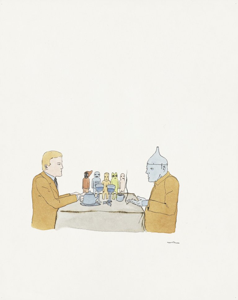 Auf diesem Bild ist das folgende Kunstwerk zu sehen: Marcel Dzama. Ohne Titel.