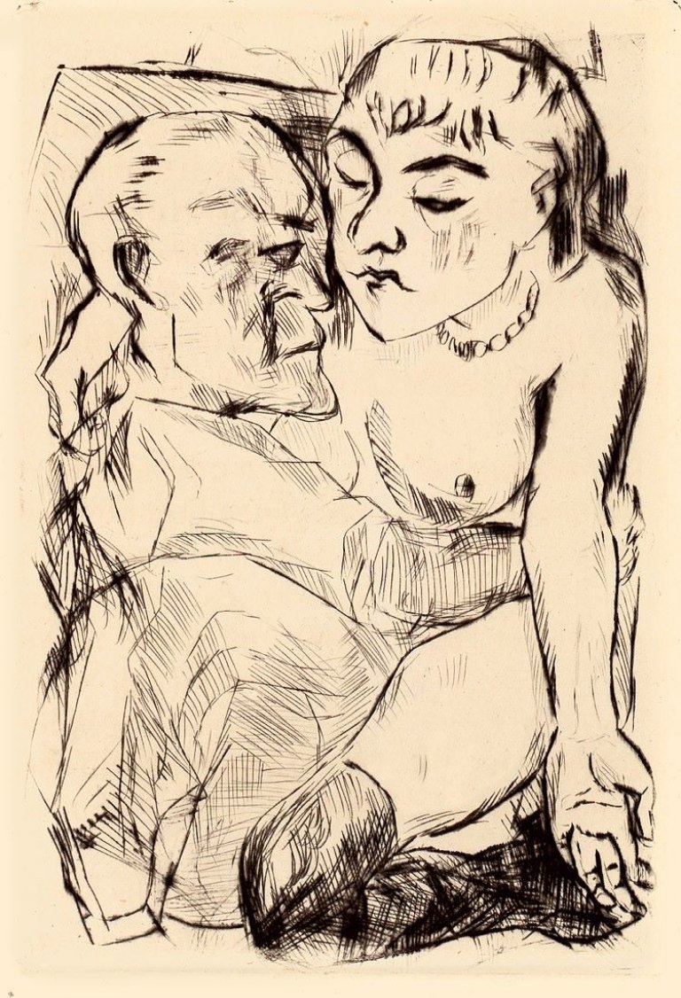 Auf diesem Bild ist das folgende Kunstwerk zu sehen: Max Beckmann. „Kasimir Edschmid: Die Fürstin“. 1918.