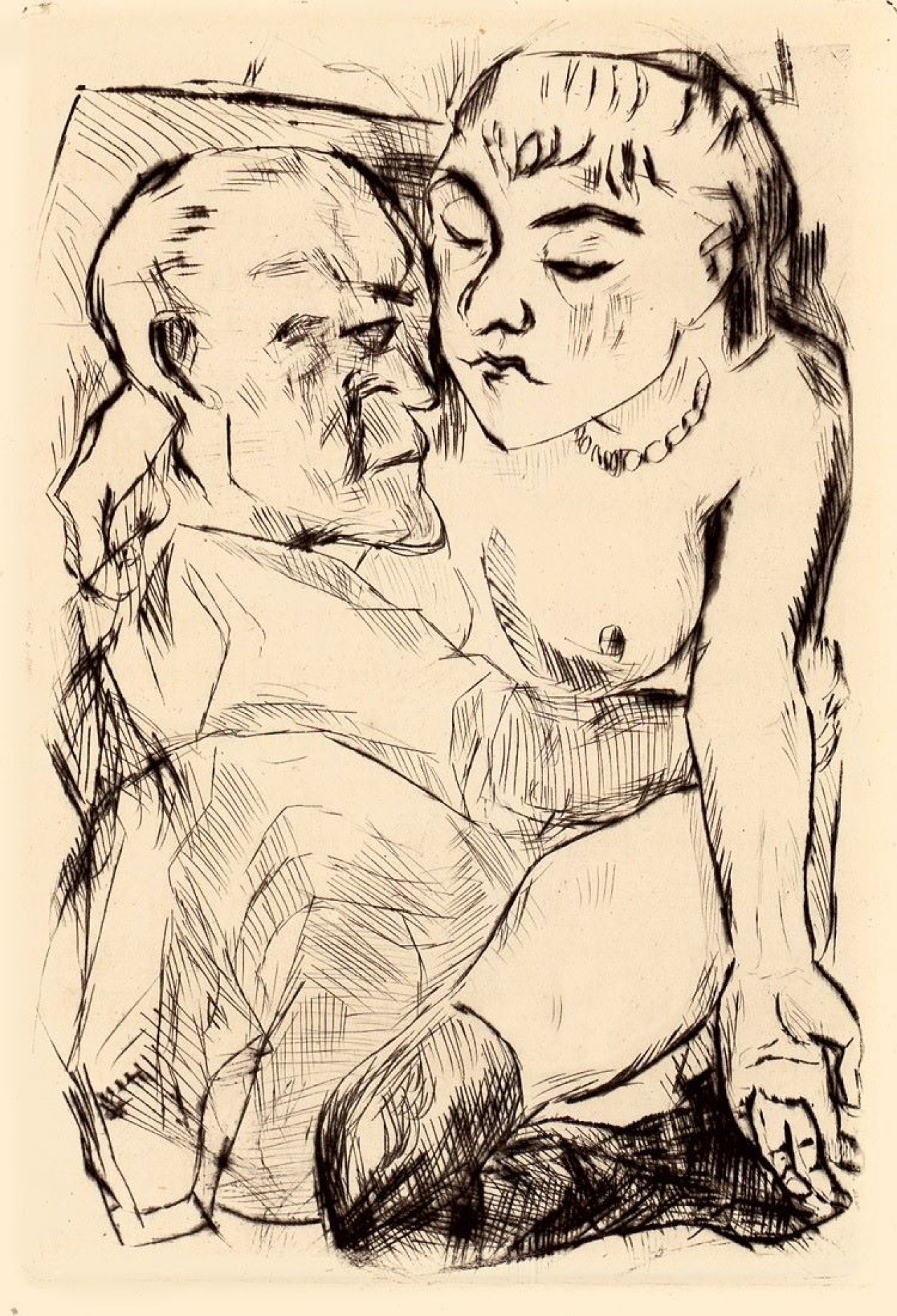 Auf diesem Bild ist das folgende Kunstwerk zu sehen: Max Beckmann. „Kasimir Edschmid: Die Fürstin“. 1918.