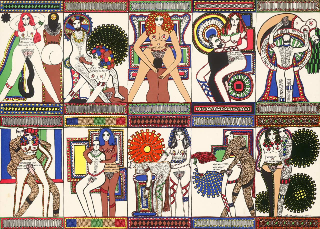 This picture shows the following artwork: Dorothy Iannone. Untitled. 1970.