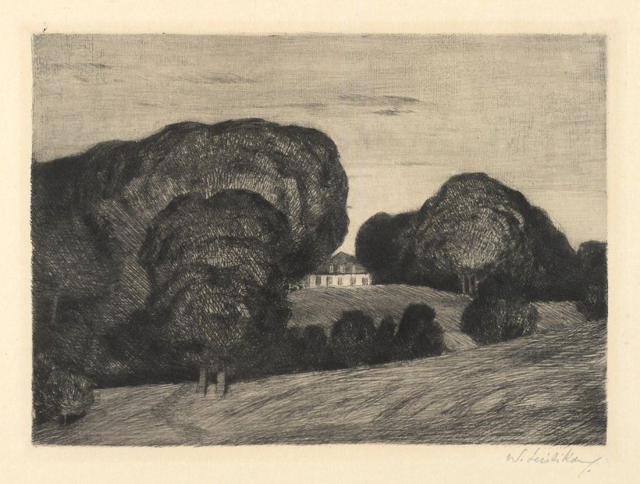 This picture shows the following artwork: Walter Leistikow. „Das Haus“. 1899.