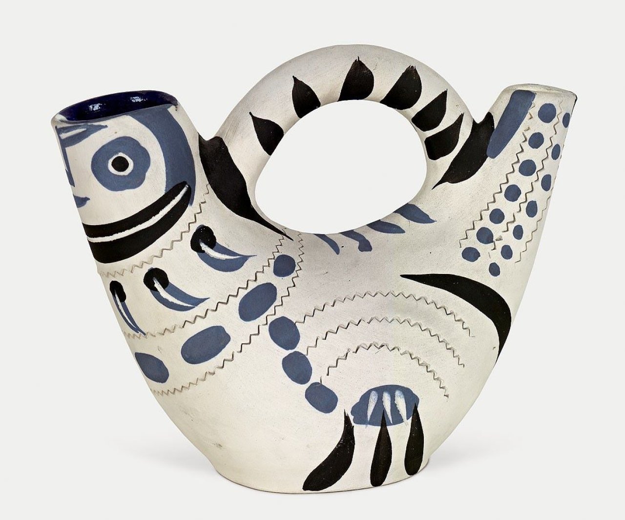 Auf diesem Bild ist das folgende Kunstwerk zu sehen: Pablo Picasso. „Spanish Pitcher“. 1954.