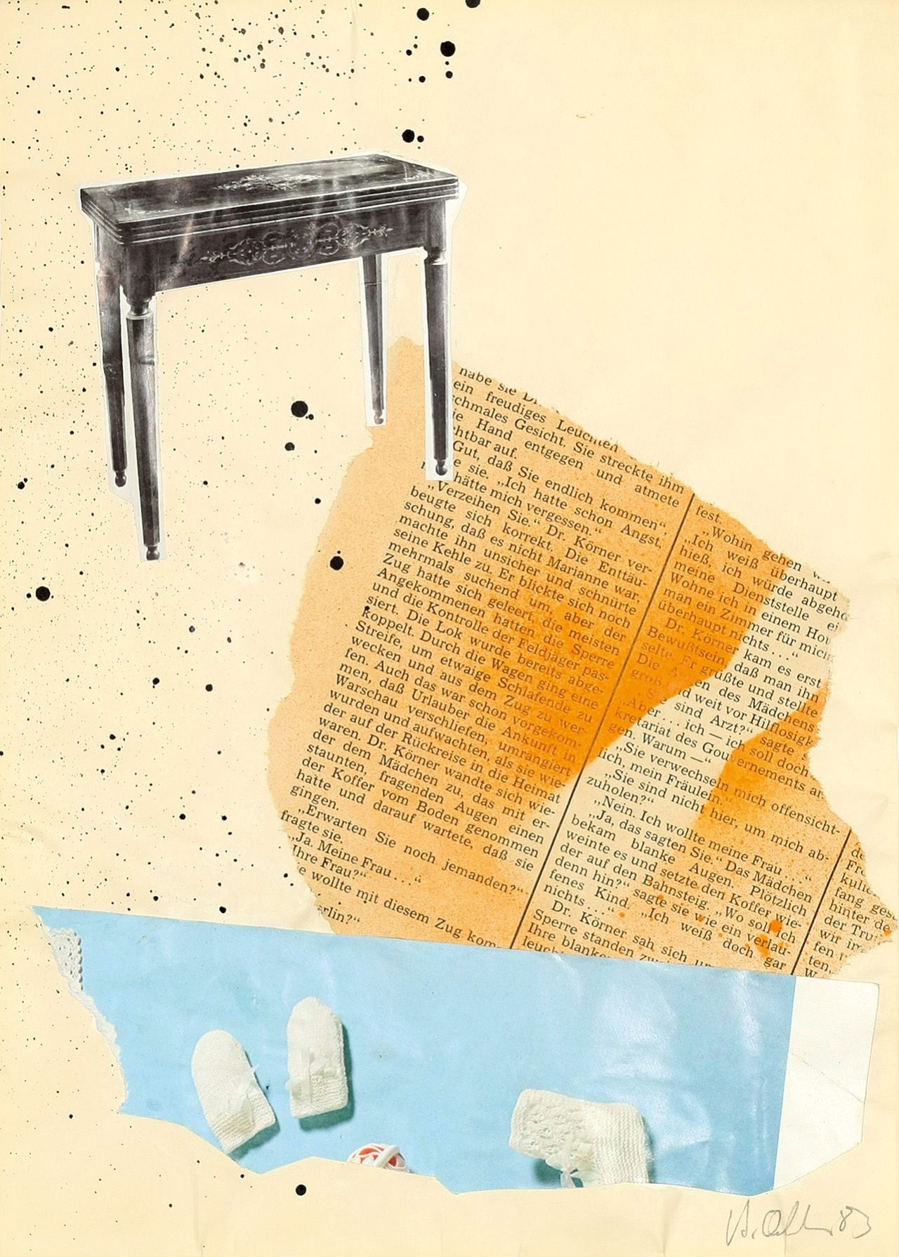 Auf diesem Bild ist das folgende Kunstwerk zu sehen: Albert Oehlen. Ohne Titel. 1983.