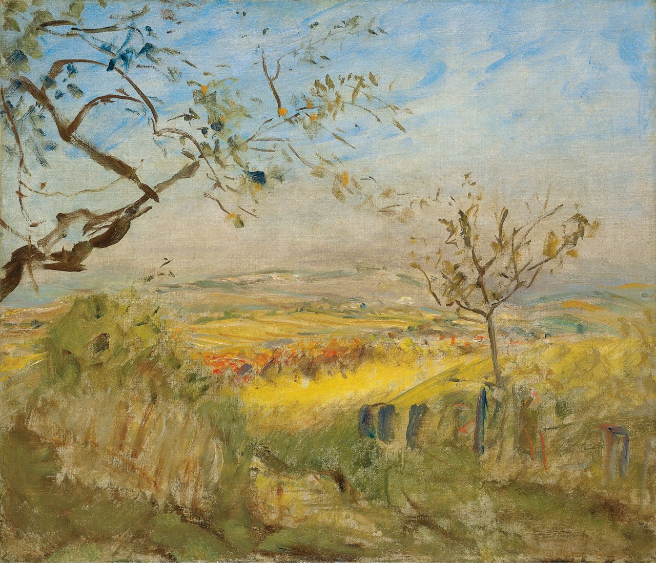This picture shows the following artwork: Max Slevogt. Herbstlandschaft Neukastel, Blick auf Ilbesheim. 1929.