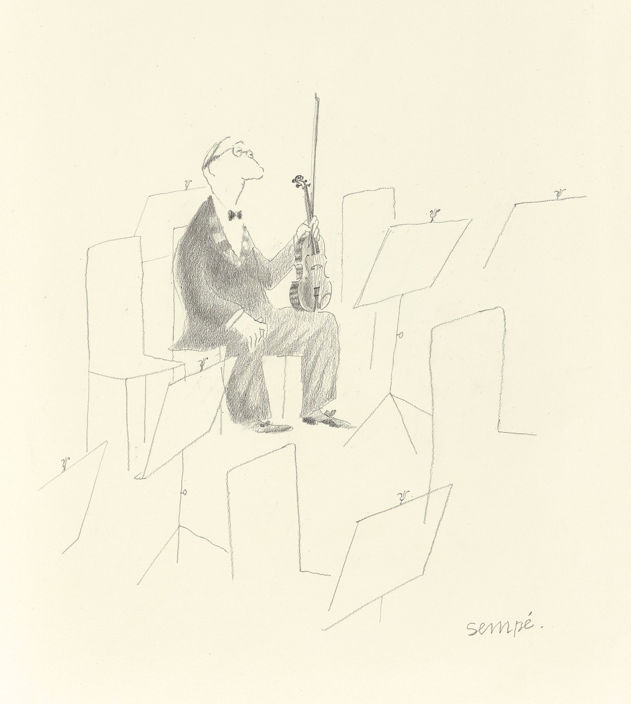 Catalog image of Le violiniste (Der Violinist).