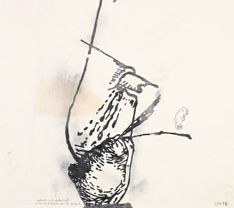 Auf diesem Bild ist das folgende Kunstwerk zu sehen: Via Lewandowsky. Ohne Titel. 1990.