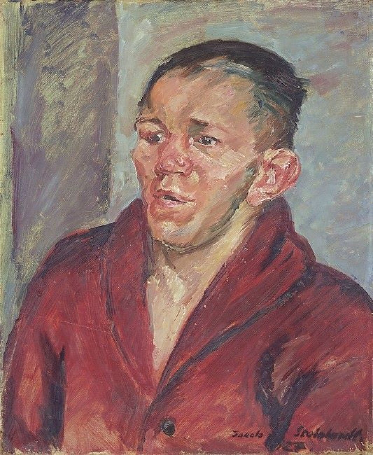 Auf diesem Bild ist das folgende Kunstwerk zu sehen: Jakob Steinhardt. Porträt Paul Samson-Körner. 1927.