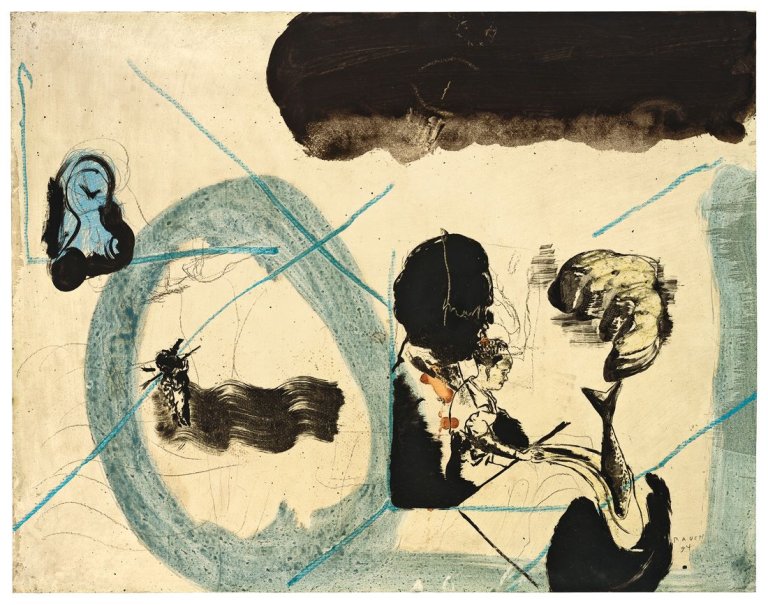Auf diesem Bild ist das folgende Kunstwerk zu sehen: Neo Rauch. Ohne Titel. 1994.