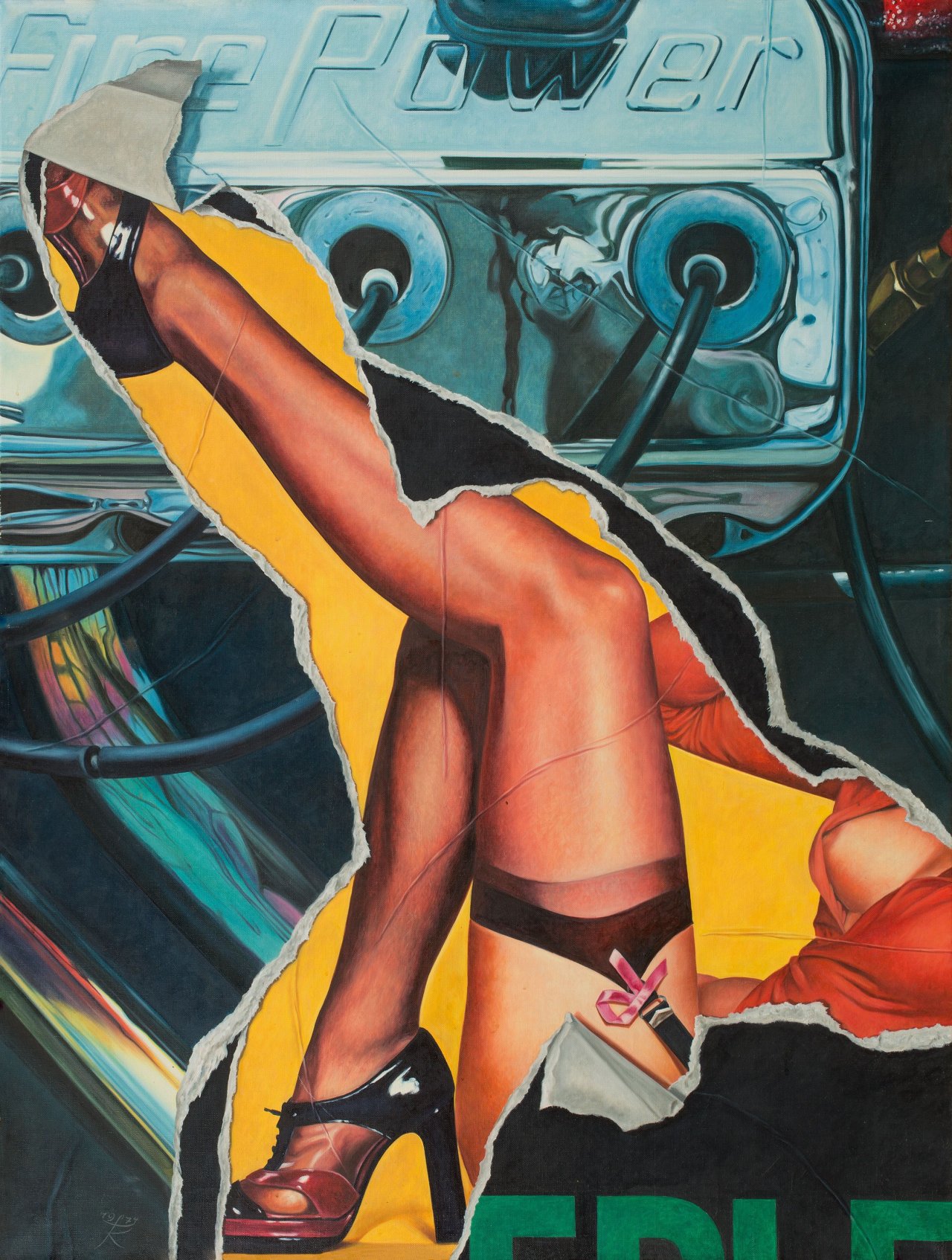 Auf diesem Bild ist das folgende Kunstwerk zu sehen: Fritz Köthe. „Fire Power“. 1974.