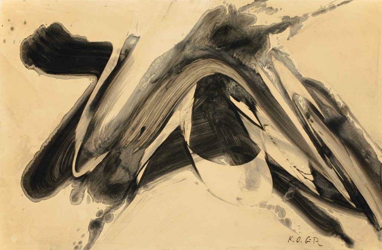 Auf diesem Bild ist das folgende Kunstwerk zu sehen: Karl Otto Götz. „Port“. 1963.