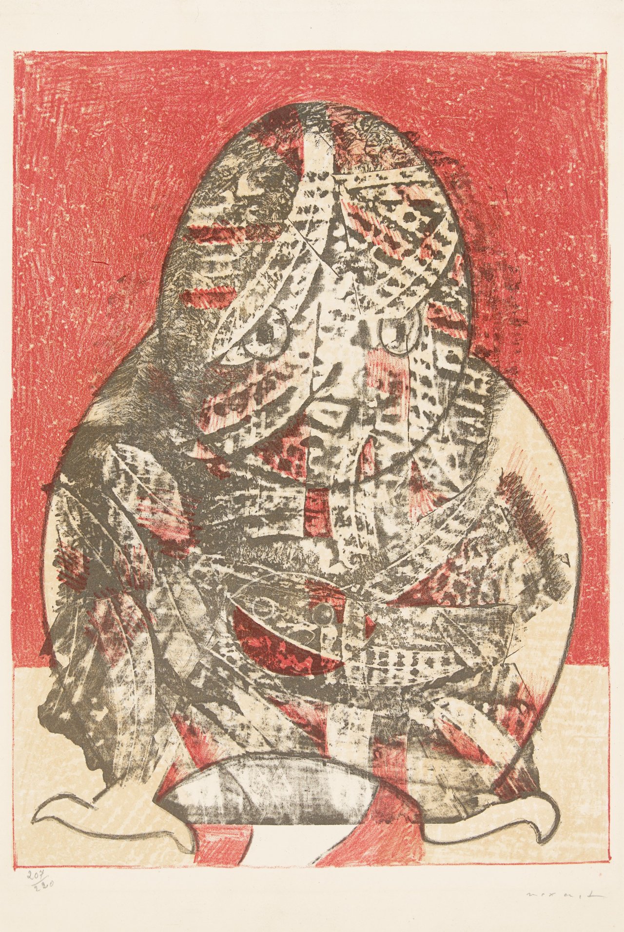 This picture shows the following artwork: Max Ernst. ”Hibou”. 1955.