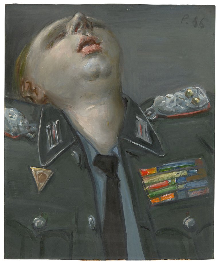 Auf diesem Bild ist das folgende Kunstwerk zu sehen: Wolfgang Peuker. Soldat. 1986.
