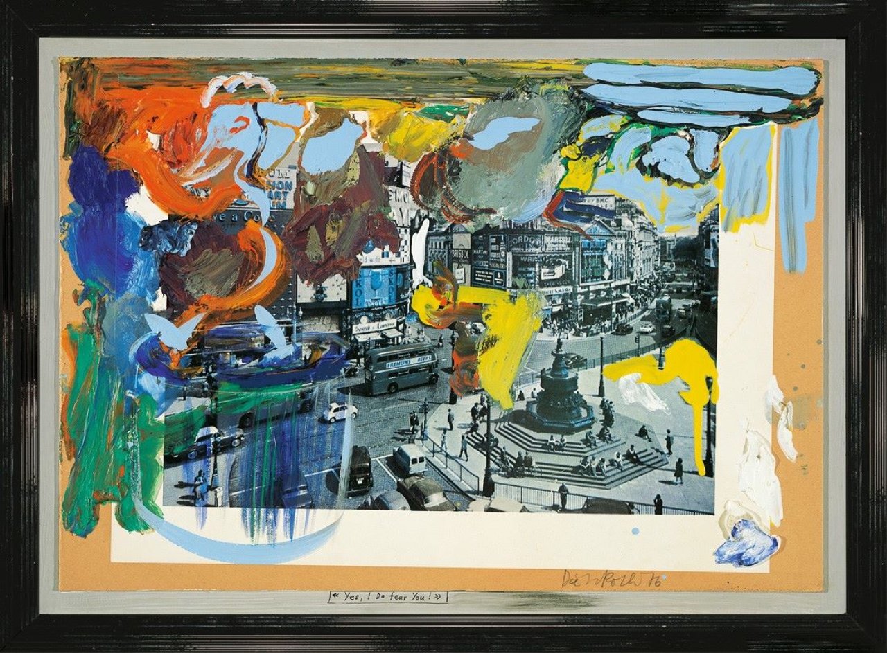 Auf diesem Bild ist das folgende Kunstwerk zu sehen: Dieter Roth. „Yes, I do fear you“. 1976.