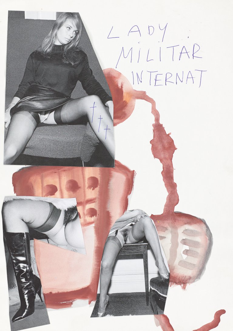 Auf diesem Bild ist das folgende Kunstwerk zu sehen: Jonathan Meese. „Lady HOT“. 1997/98.