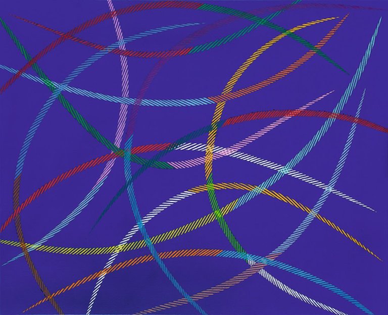 Auf diesem Bild ist das folgende Kunstwerk zu sehen: Piero Dorazio. „Interpersonal“. 1994.