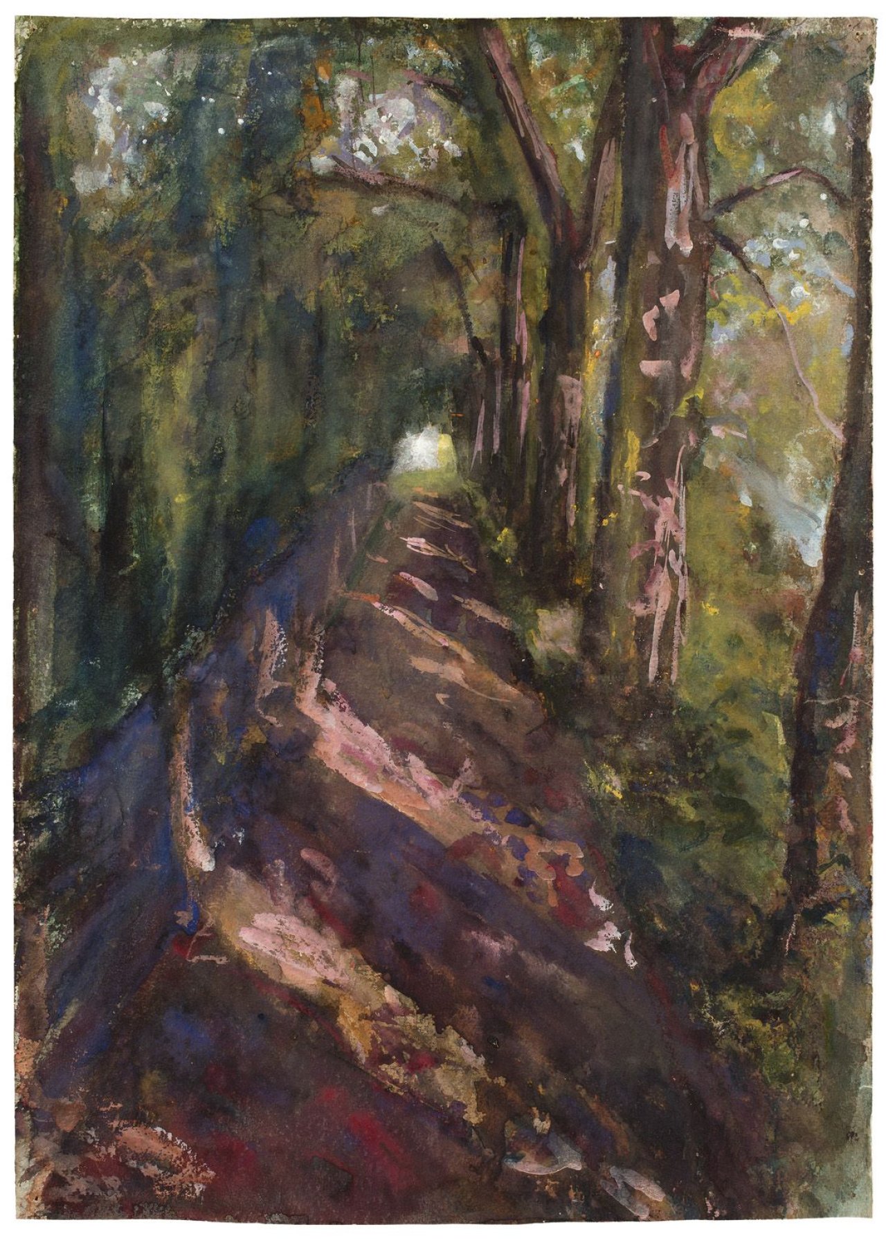 This picture shows the following artwork: Paula Modersohn-Becker. Buchenallee. Circa 1897/1898.