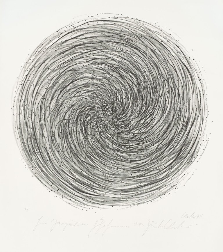 Auf diesem Bild ist das folgende Kunstwerk zu sehen: Günther Uecker. Ohne Titel. 1975.