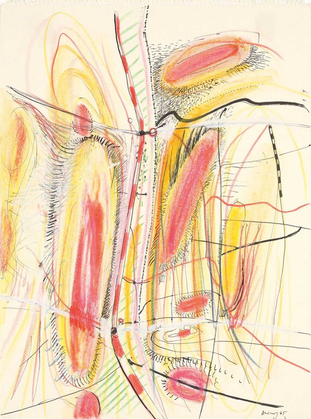 Auf diesem Bild ist das folgende Kunstwerk zu sehen: Peter Brüning. „Ohne Titel“. 1965.