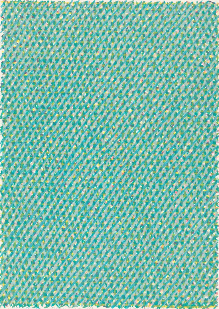 Auf diesem Bild ist das folgende Kunstwerk zu sehen: Piero Dorazio. Ohne Titel. 1985.