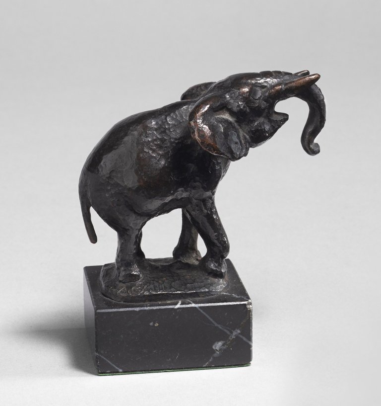 This picture shows the following artwork: August Gaul. ”Trompetender Elefant”. 1915.