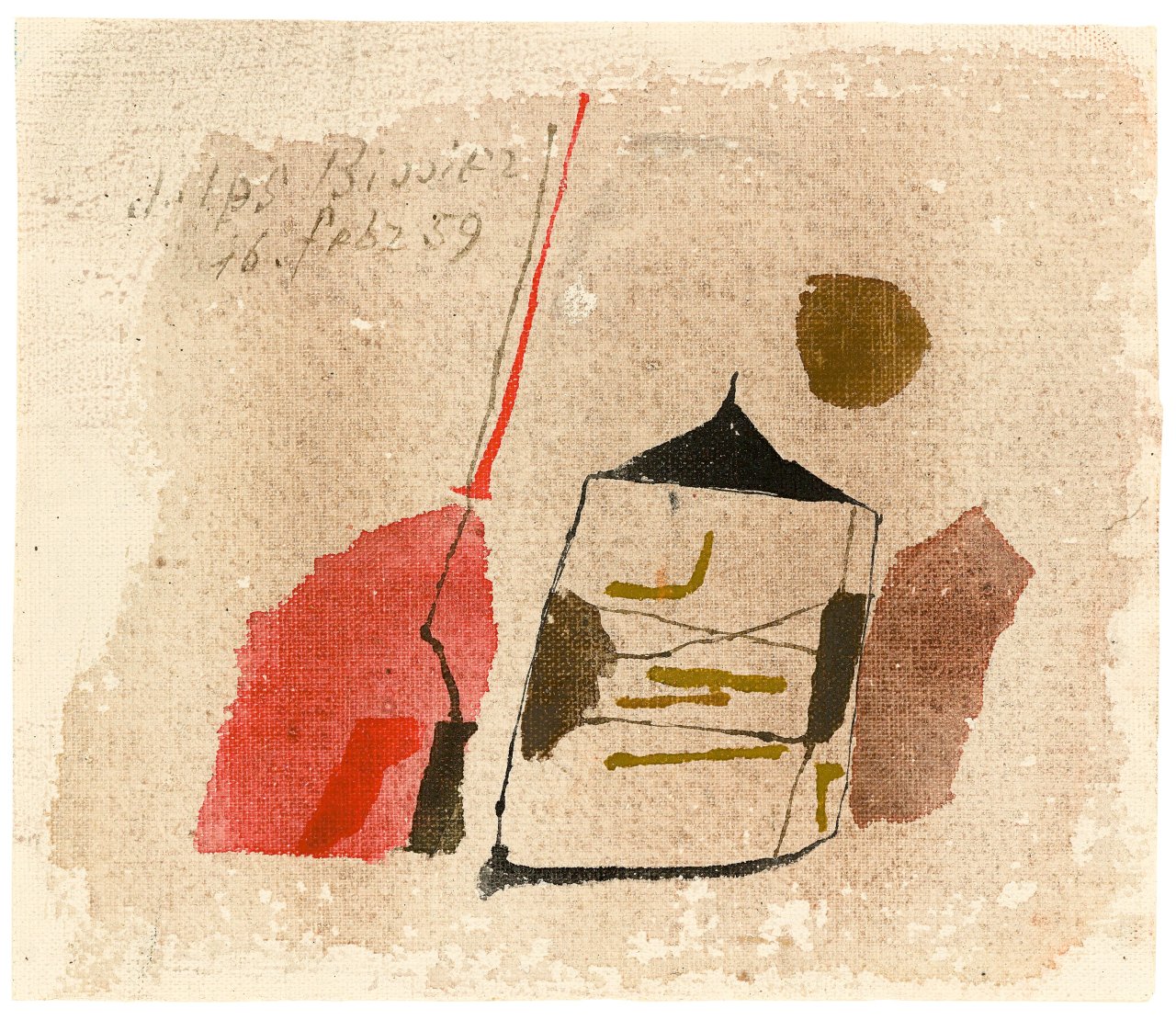 Auf diesem Bild ist das folgende Kunstwerk zu sehen: Julius Bissier. „16. Febr 59“. 1959.