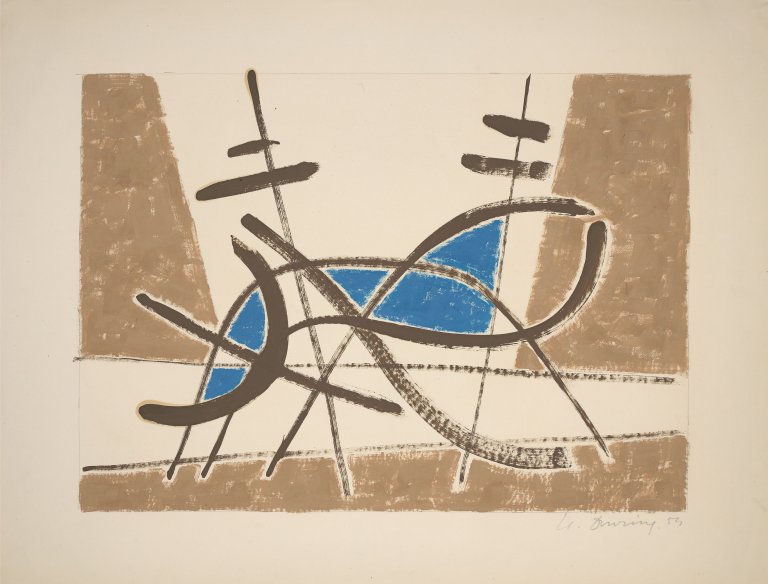 This picture shows the following artwork: Heinrich Maria Davringhausen. Untitled. 1954.