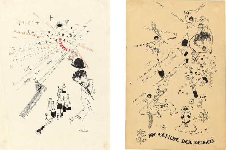 Auf diesem Bild ist das folgende Kunstwerk zu sehen: Rudolf Ausleger. „Charlie“ / „Die Gefilde der Seligen“. Um 1923/24.