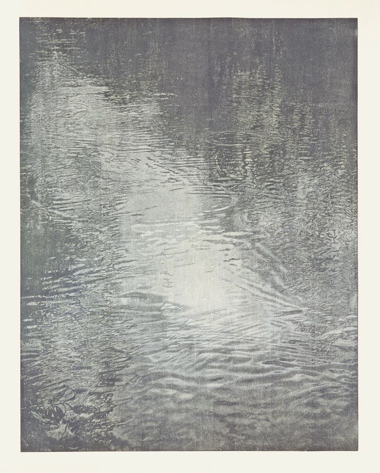Auf diesem Bild ist das folgende Kunstwerk zu sehen: Franz Gertsch. Schwarzwasser. 1990-91.