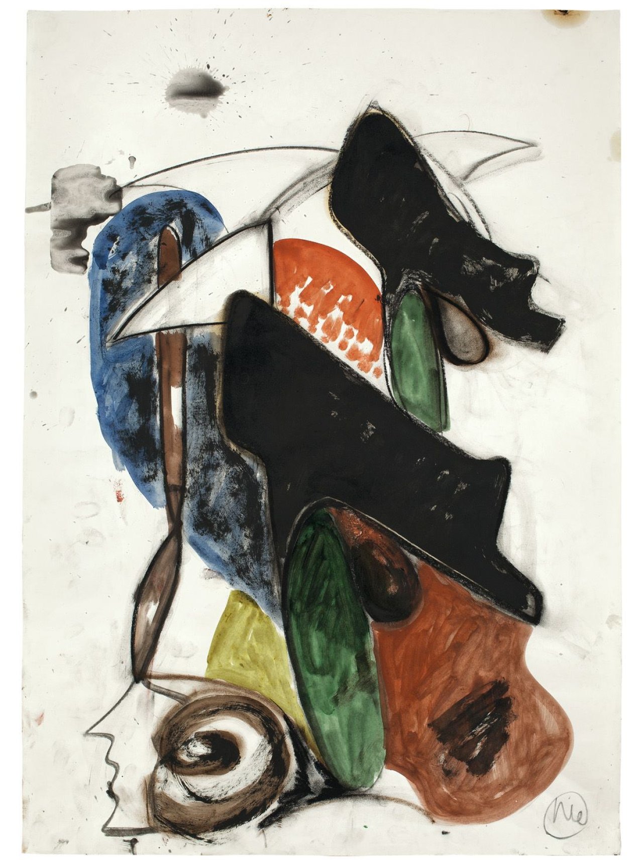 This picture shows the following artwork: Markus Lüpertz. Untitled. 1981.