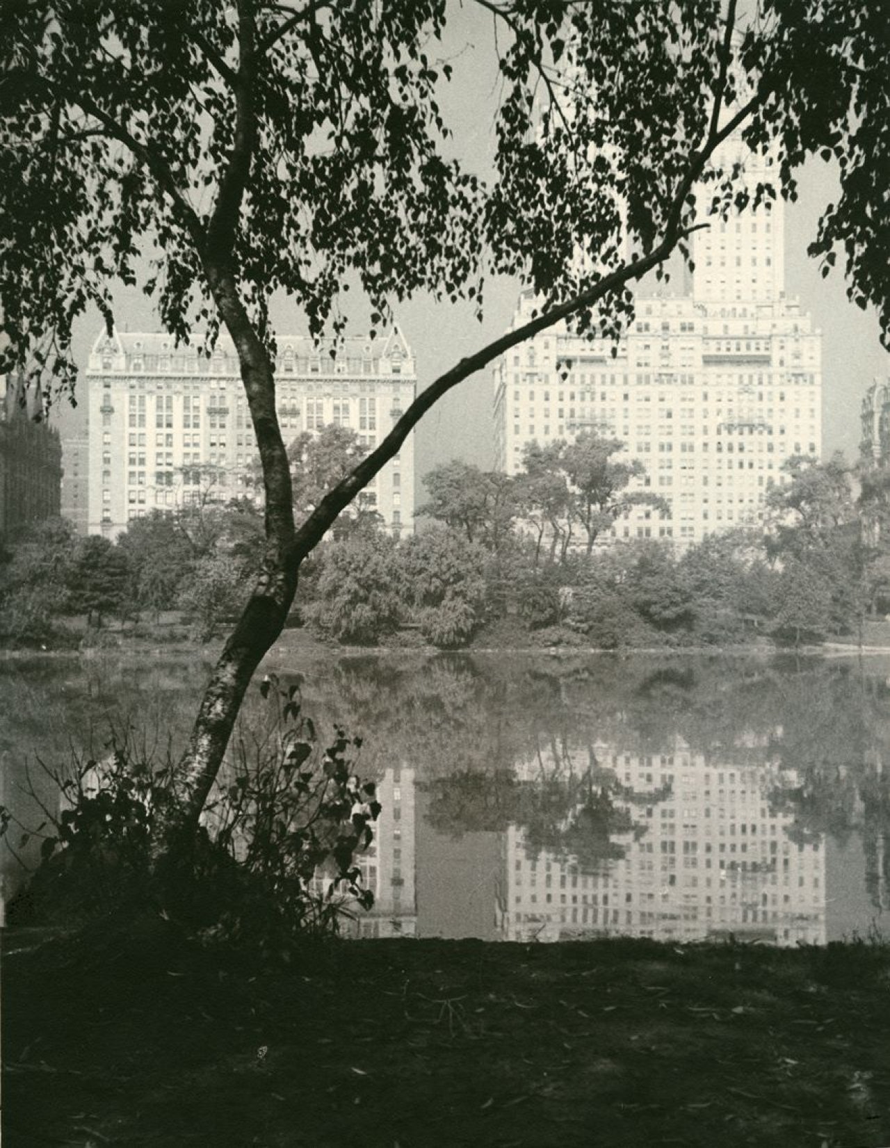 Auf diesem Bild ist das folgende Kunstwerk zu sehen: Drahomir Joseph Růžička. “‘Dreamy Palaces’ (from Central Park - early morning.)“. 1935.