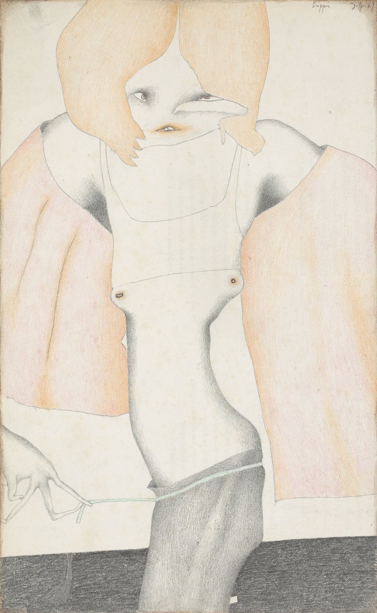 Auf diesem Bild ist das folgende Kunstwerk zu sehen: Horst Janssen. „Püppi“. 1969 .