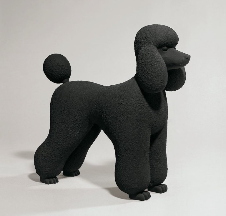 Auf diesem Bild ist das folgende Kunstwerk zu sehen: Katharina Fritsch. „Pudel“. 1995.
