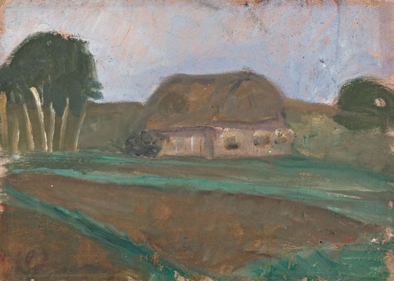 This picture shows the following artwork: Paula Modersohn-Becker. „Kleine Landschaft“. 1902.