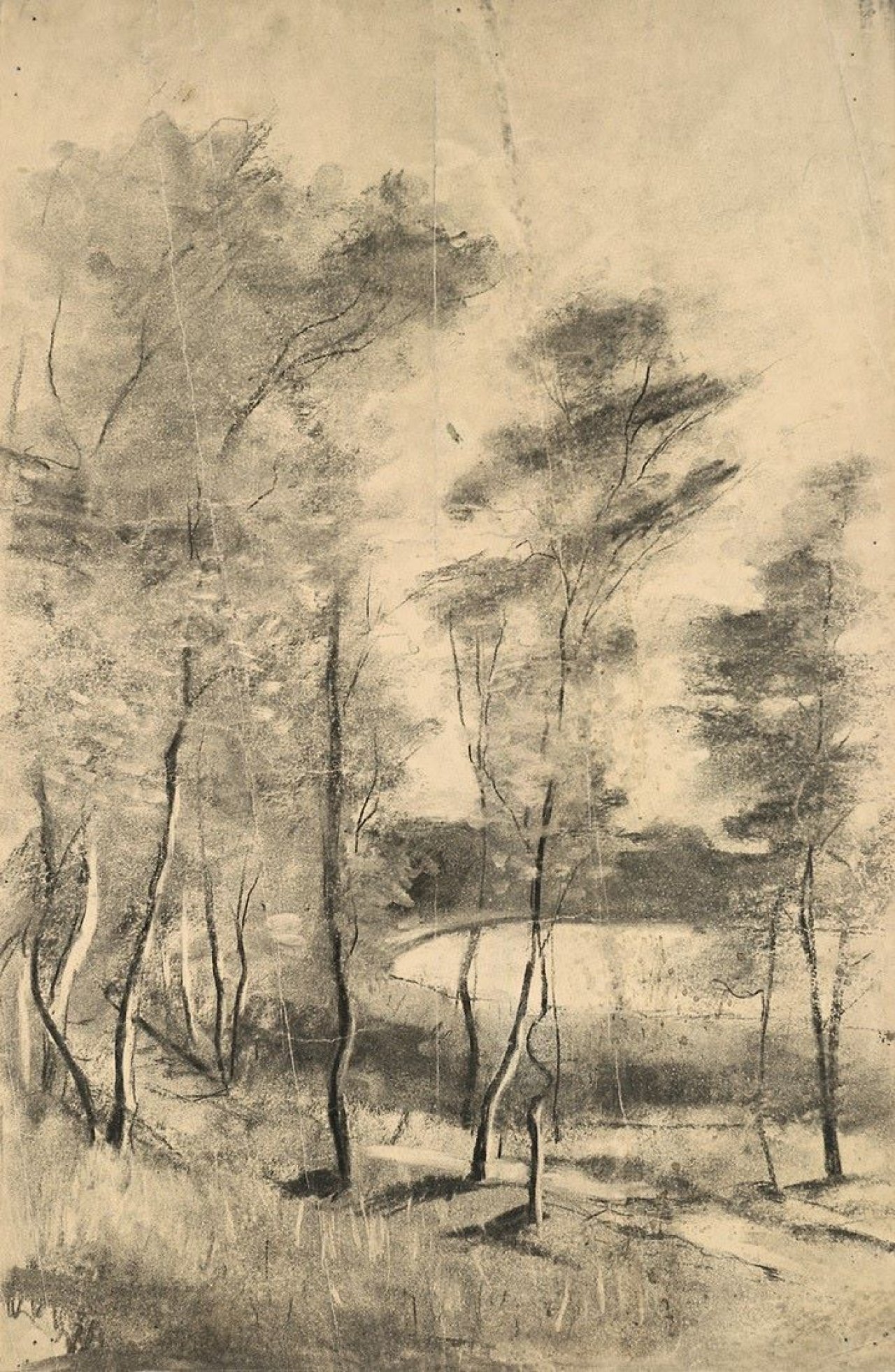Auf diesem Bild ist das folgende Kunstwerk zu sehen: Lesser Ury. „Märkischer See“.