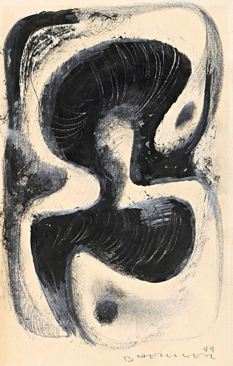 Auf diesem Bild ist das folgende Kunstwerk zu sehen: Bernhard Heiliger. Ohne Titel. 1949.