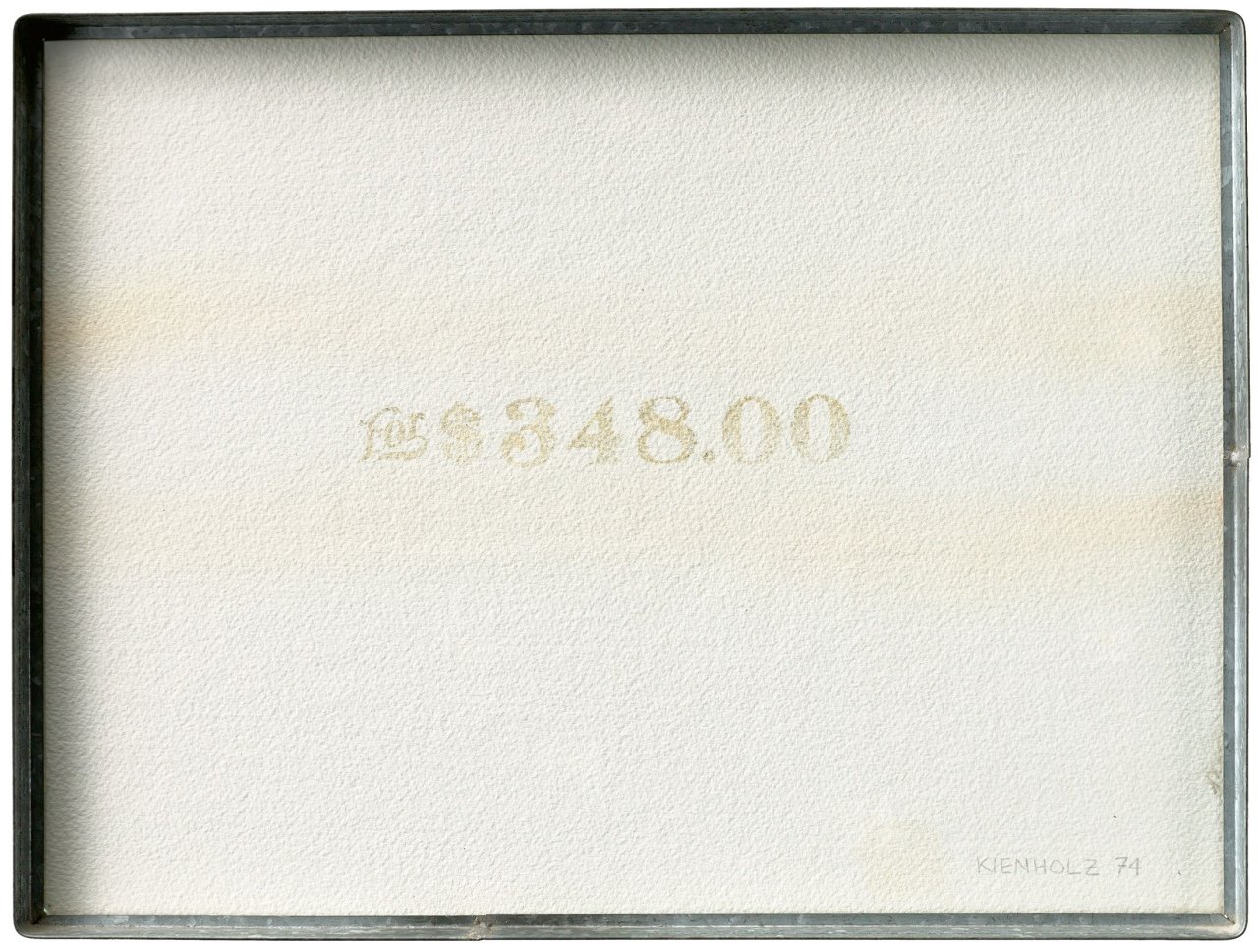 Auf diesem Bild ist das folgende Kunstwerk zu sehen: Edward Kienholz. „for $ 348“. 1974.