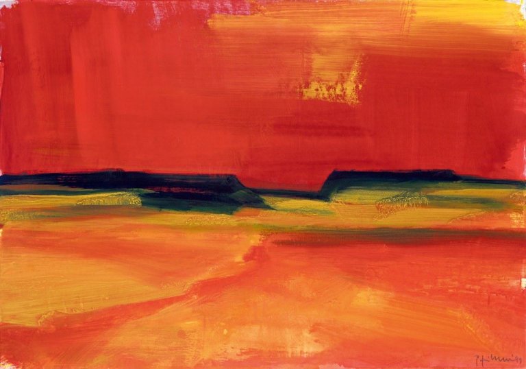 Auf diesem Bild ist das folgende Kunstwerk zu sehen: Bernd Zimmer. „Namib. Canyon“. 1999.