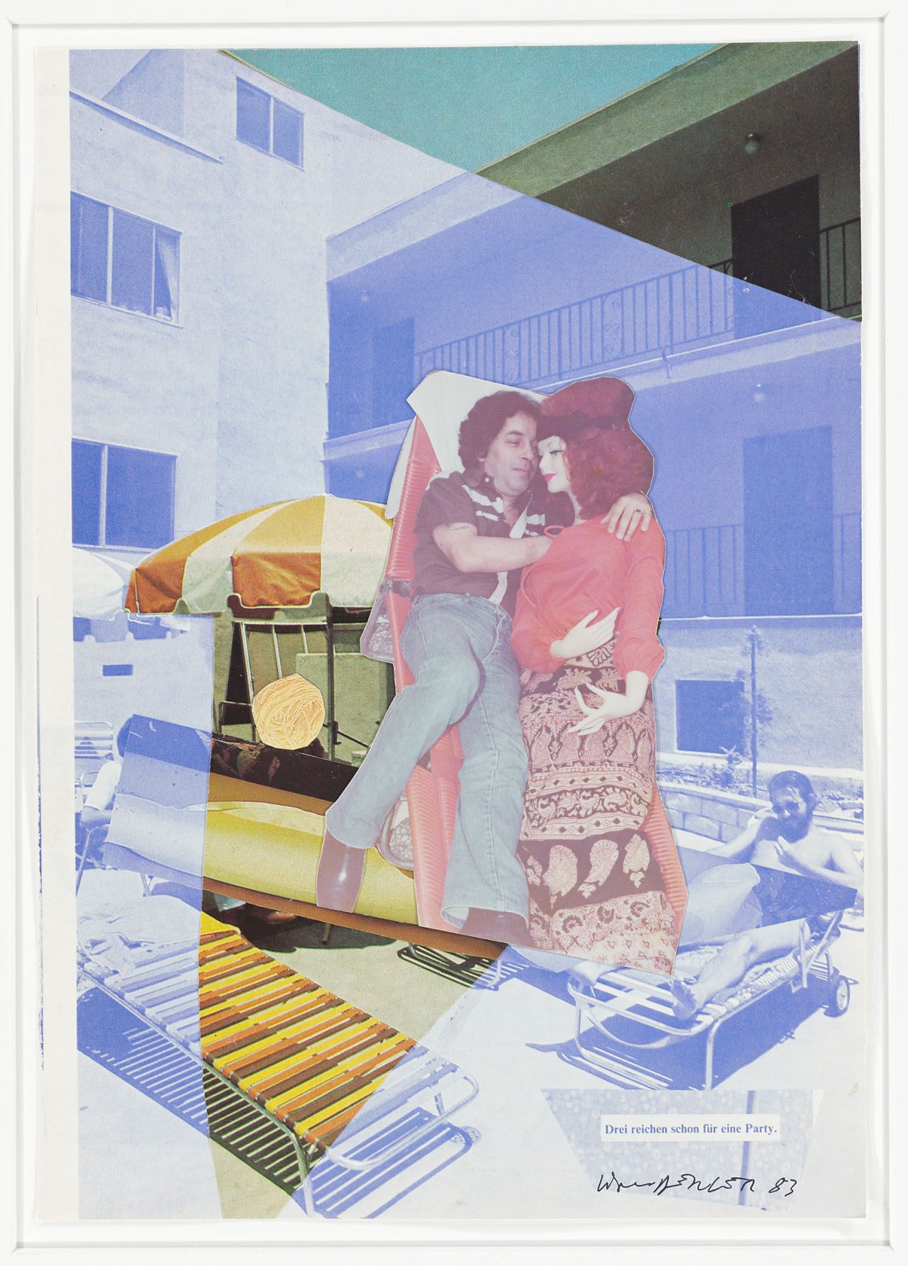 Auf diesem Bild ist das folgende Kunstwerk zu sehen: Martin Kippenberger. Ohne Titel (drei reichen schon für eine Party). 1983.