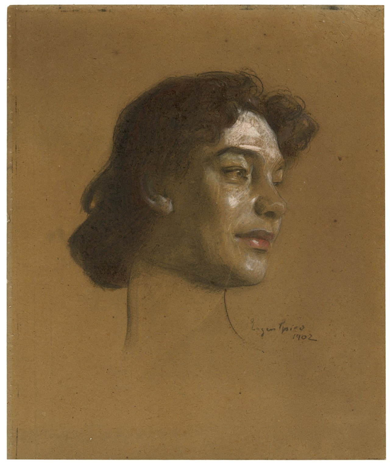 Auf diesem Bild ist das folgende Kunstwerk zu sehen: Eugen Spiro. „Portrait Tilla Durieux“. 1902.