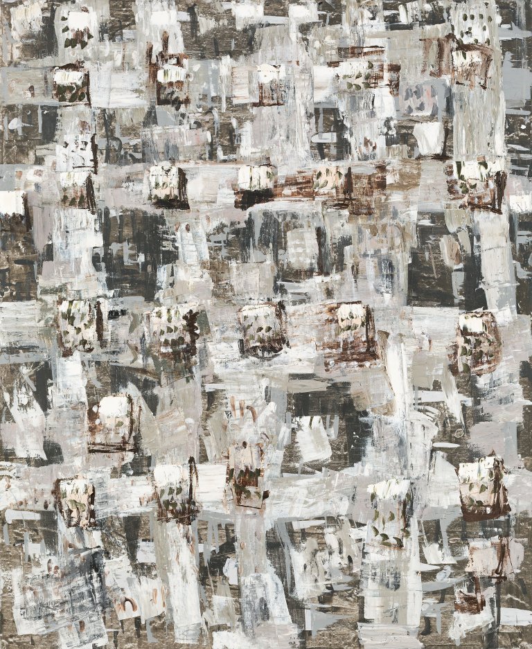 Auf diesem Bild ist das folgende Kunstwerk zu sehen: Thomas Hartmann. „Siedlung“. 1996.