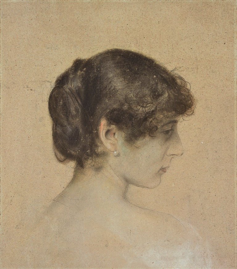Auf diesem Bild ist das folgende Kunstwerk zu sehen: Franz von Lenbach. „Miss Meadows“.