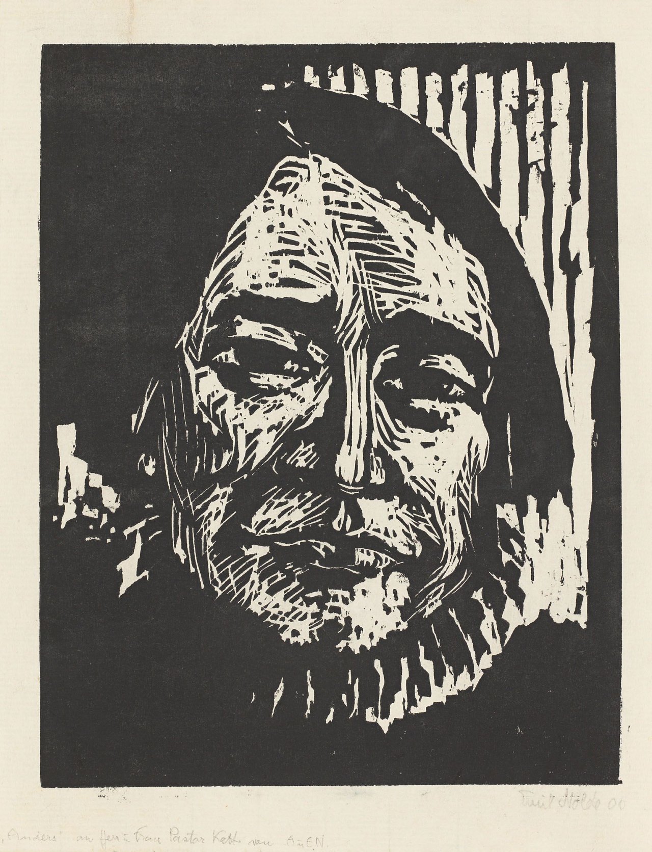 This picture shows the following artwork: Emil Nolde. „Anders Poulsen“. 1906.