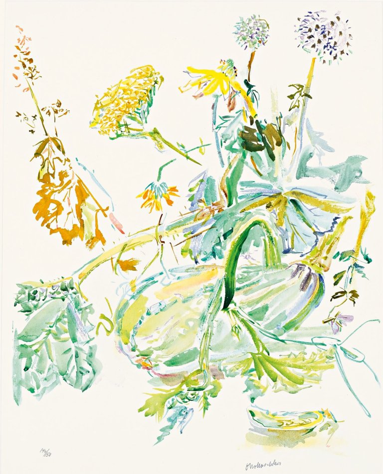 Auf diesem Bild ist das folgende Kunstwerk zu sehen: Oskar Kokoschka. „Kürbis“. 1944/75.