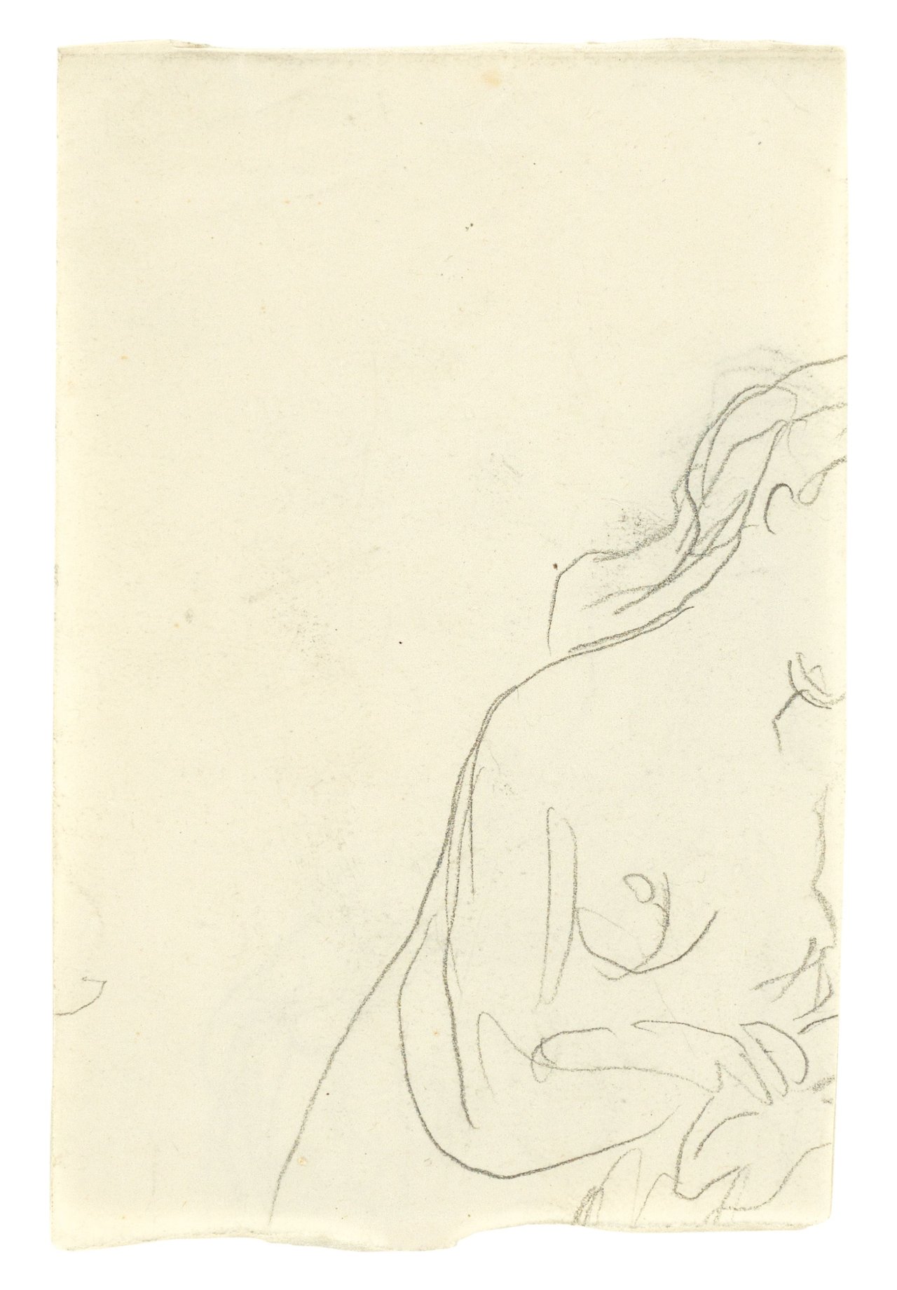 Auf diesem Bild ist das folgende Kunstwerk zu sehen: René Magritte. Ohne Titel (Weiblicher Akt). Um 1930.