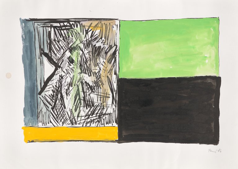 Auf diesem Bild ist das folgende Kunstwerk zu sehen: Günther Förg. Ohne Titel. 1986.